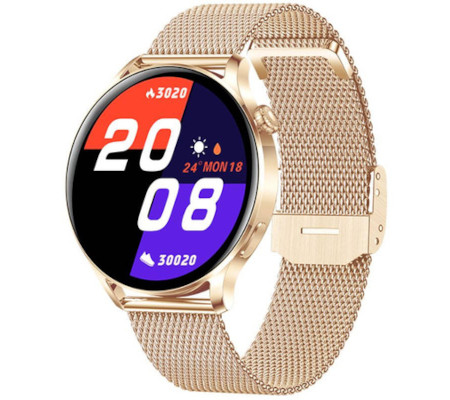 SmartWatch Rubicon RNCE81 różowe złoto, BT Call