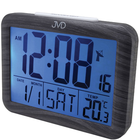 Budzik JVD RB27.2 Termometr DCF77 Dwa alarmy