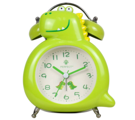 Budzik dziecięcy dinozaur Perfect TB13901 zielony