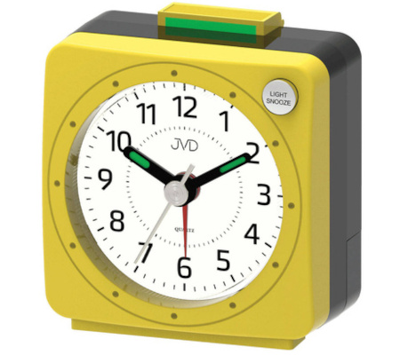 Budzik JVD SR220.12 mały 5,6 cm podświetlenie drzemka