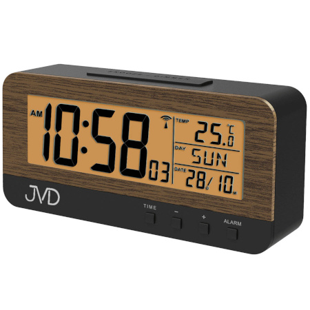 Budzik JVD RB91.2 Termometr DCF77 Dni Tygodnia PL
