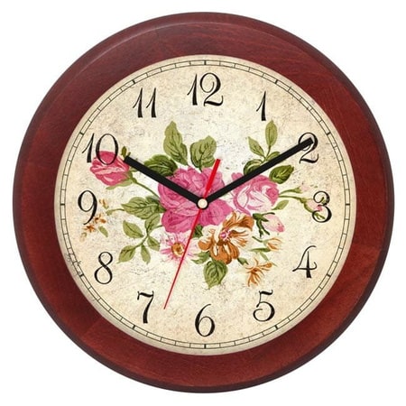 Drewniany zegar ścienny Atrix ATW301KW2 MH SW 30 cm
