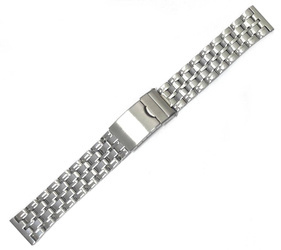 Bransoleta stalowa do zegarka 22 mm STD213.22 srebrna