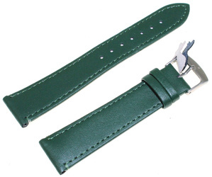 Skórzany pasek do zegarka 20 mm Diloy 304.20.27 zielony