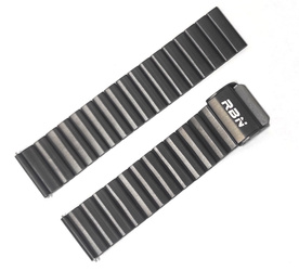 Stalowa bransoleta do zegarka 22 mm Rubicon RNCE99 czarna