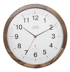 Zegar ścienny JVD NR22009.78 32 cm drewniany radiowy