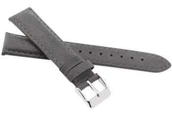 Skórzany pasek do zegarka 20 mm JVD R41514-20 ciemnoszary