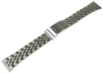 Bransoleta stalowa do zegarka 22 mm STD084.22 srebrna