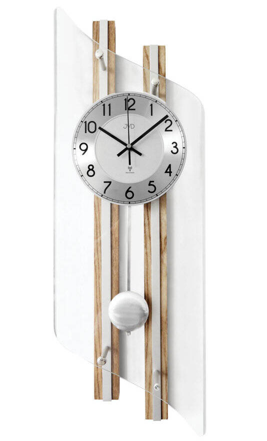QYマステ　dororolong　0709 Zegar ścienny z wahadłem JVD NR22029.78 sterowany radiowo