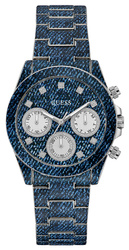 Zegarek Guess Iconic Denim GW0750L1 damski 38 mm