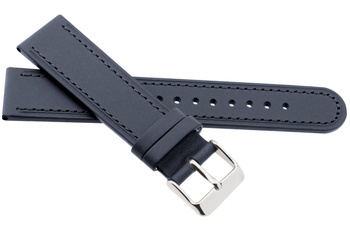 Skórzany pasek do zegarka 22 mm JVD R41609-22 granatowy