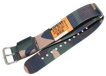 Nylonowy pasek do zegarka 20 mm Diloy 410.20.C1