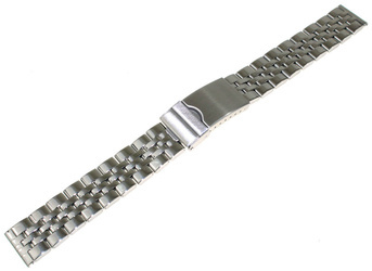Bransoleta stalowa do zegarka 18 mm STD411.18 srebrna