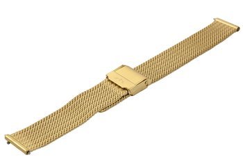 Bransoleta stalowa do zegarka 16 mm Bisset BM-105/16 Gold Mat