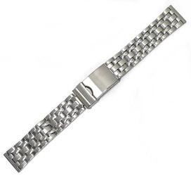 Bransoleta stalowa do zegarka 18 mm STD084.18 srebrna