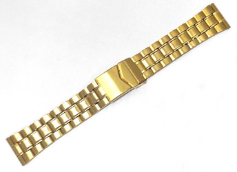 Bransoleta stalowa do zegarka 22 mm LX-G-1-22 złota