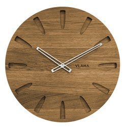 Drewniany dębowy ręcznie wykonany zegar ścienny VLAHA VCT1021 45 cm