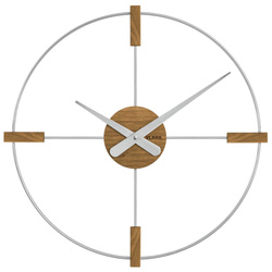 Drewniany dębowy ręcznie wykonany zegar ścienny VLAHA VCT1051 50 cm