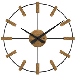 Drewniany dębowy ręcznie wykonany zegar ścienny VLAHA VCT1062 50 cm