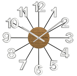 Drewniany dębowy zegar ścienny VLAHA VCT1072 42 cm