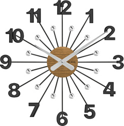Drewniany dębowy zegar ścienny VLAHA VCT1081 49 cm