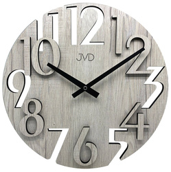 Drewniany zegar ścienny JVD HT113.2 średnica 40 cm