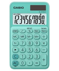 Kalkulator Casio SL-310UC-GN TAX CZAS PAMIĘĆ