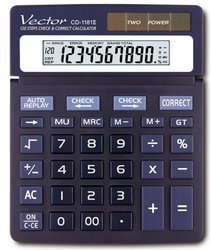 Kalkulator Vector CD-1181II 120 kroków