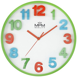 Kolorowy zegar ścienny MPM E01.4186.40 30 cm
