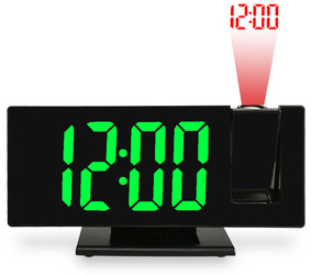 Zegar budzik LED JVD SB3618.1 z termometrem i projekcją