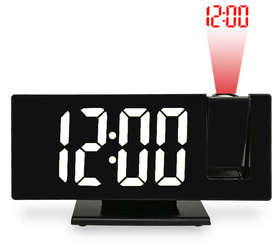 Zegar budzik LED JVD SB3618.3 z termometrem i projekcją