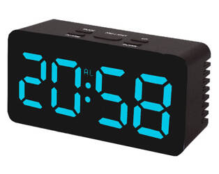 Zegar budzik LED JVD SB3658.2 z termometrem