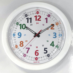 Zegar ścienny Atrix ATE950WNC1 T3 SW Edukacyjny 32,5 cm PL