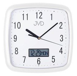 Zegar ścienny JVD DH615.4 26 x 26 cm Data Cichy mechanizm