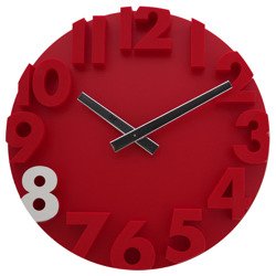 Zegar ścienny JVD HC16.4 średnica 34 cm Cyfry 3D