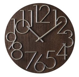 Zegar ścienny JVD HT99.3 Drewniany, średnica 30 cm