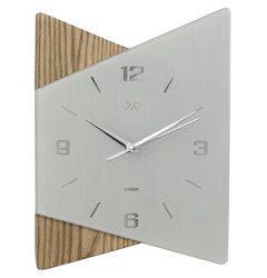 Zegar ścienny JVD NS13011.3 Szkło Drewno Cichy