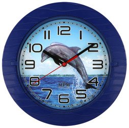 Zegar ścienny MPM E01.3687.30 średnica 22 cm Delfin