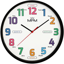 Zegar ścienny MPM E01M.4271.90 Edukacyjny 25 cm EN