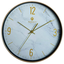 Zegar ścienny Perfect FX-5847 złoty szampański 30 cm
