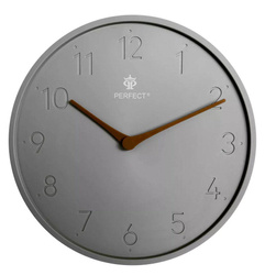 Zegar ścienny Perfect PE FX-5812 szary 28 cm