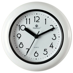 Zegar ścienny stojący Perfect FX-019 łazienkowy wodoszczelny biały