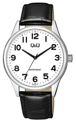 Zegarek Q&Q Q59A-001P Klasyczny Męski Srebrny
