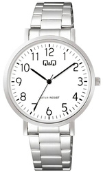 Zegarek QQ C34A-001P Męski Klasyczny Biała Tarcza SLIM