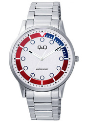 Zegarek QQ Q50B-001P Męski Srebrny 30M Sportowy